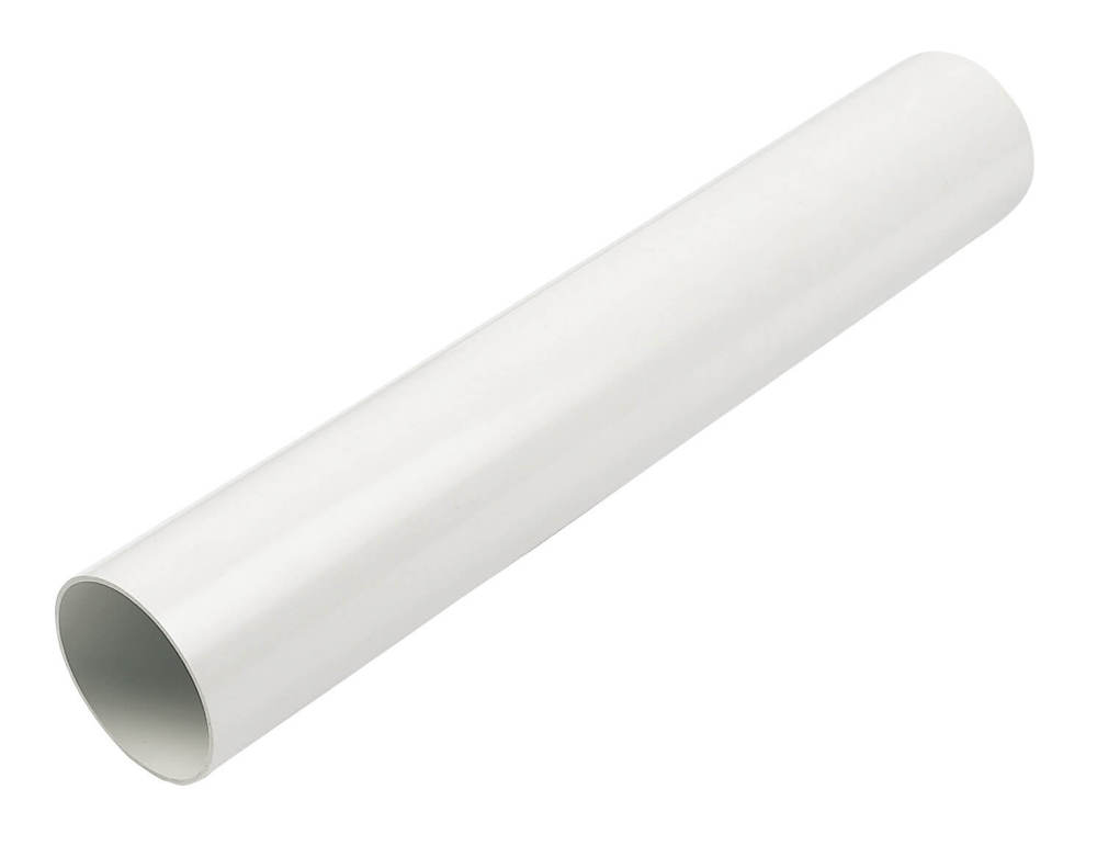 FloPlast Round Downpipe - 68mm x 5.5mtr White
