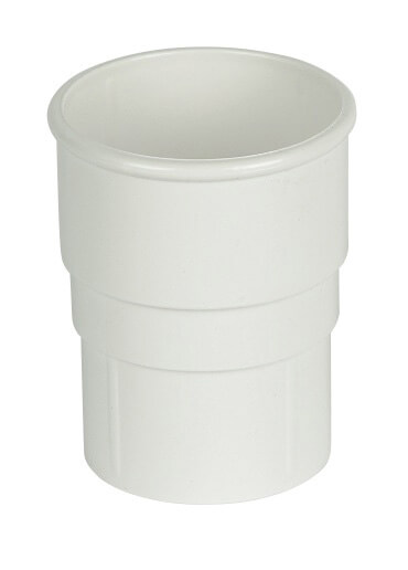 FloPlast Round Downpipe Socket - 68mm White