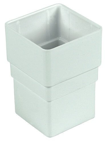 FloPlast Square Downpipe Socket - 65mm White