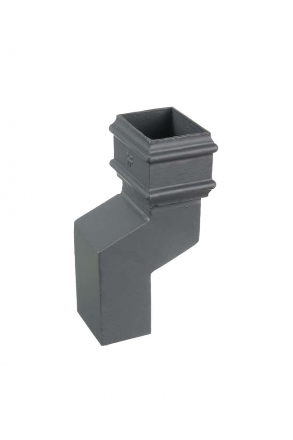 Cast Iron Rectangular Downpipe - 75mm Front Projection 100mm x 75mm Primed