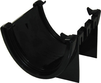 FloPlast Deepflow/ Hi-Cap Gutter Union Bracket - 115mm x 75mm Black