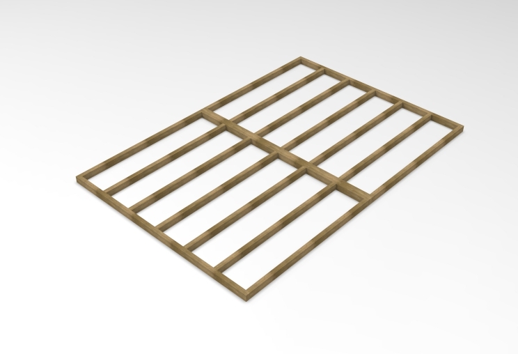 Shed Base for Forest Overlap And Shiplap Sheds - 12and#039; x 8and#039;