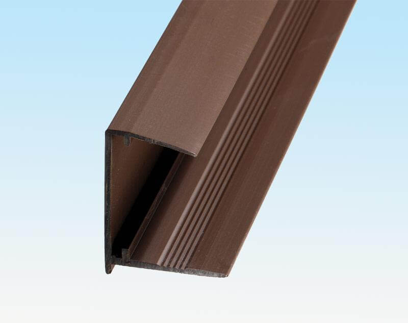 PolyX PVC Sheet End Closure - 16mmm x 2.1mtr Brown