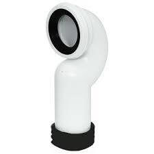 FloPlast Swan Neck Pan Connector - White