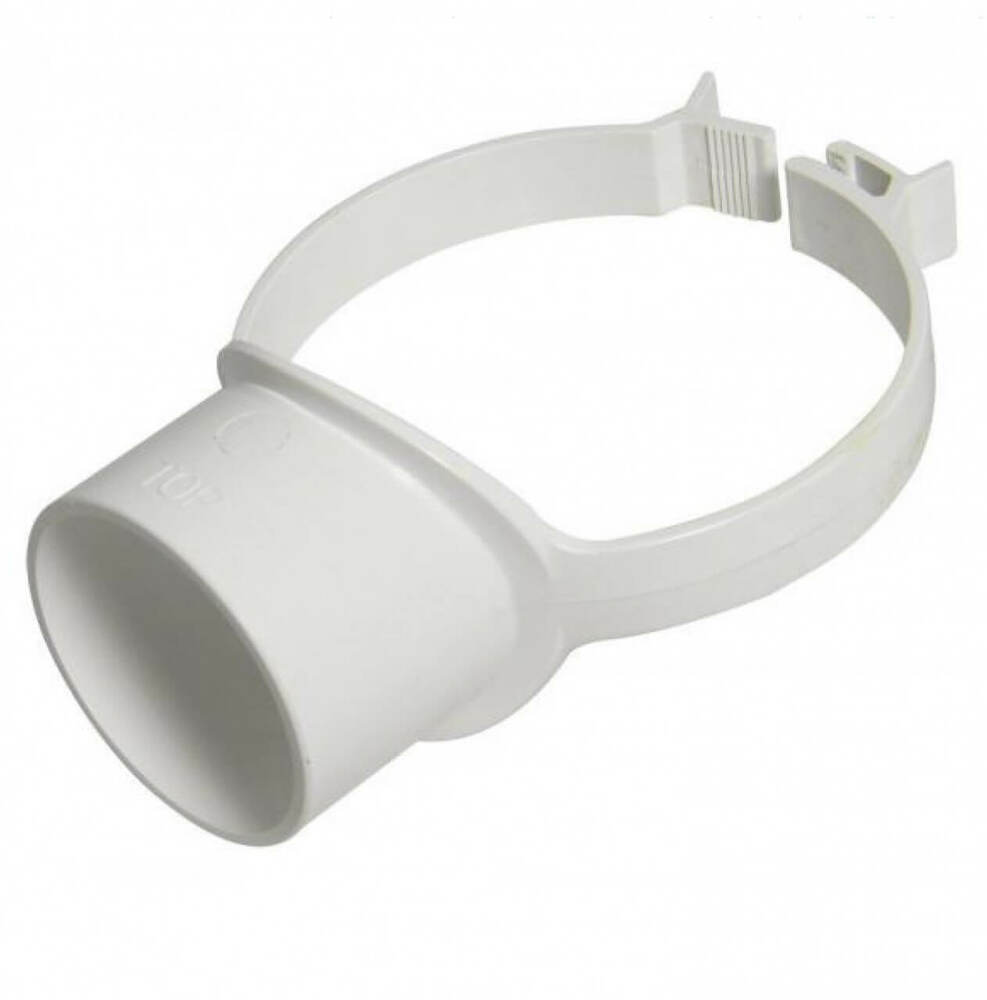 FloPlast Solvent Weld Soil Strap Boss - 110mm White