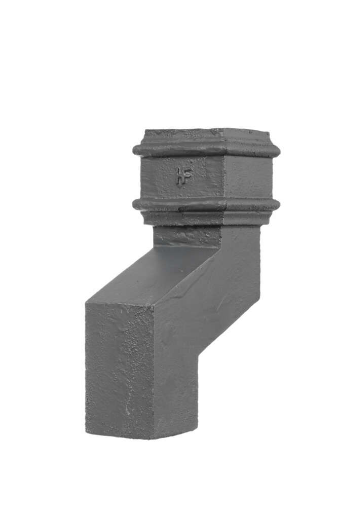 Hargreaves Premier Cast Iron Square Downpipe Offset - 230Mm Projection 100Mm Primed