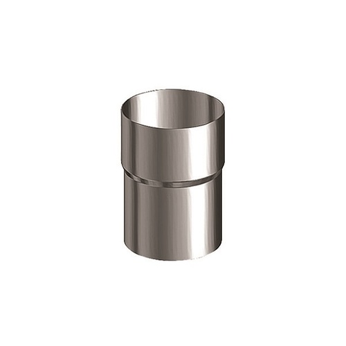 Lindab Magestic Steel Rainwater Pipe Connector SRORM 75mm Galvanised - Image 2