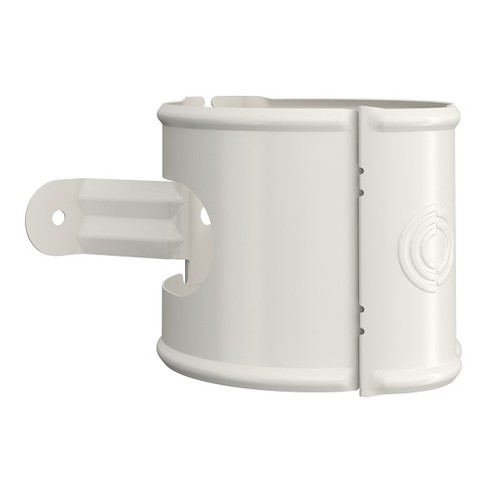 Lindab Steel Universal Downpipe Clip - 87mm Antique White