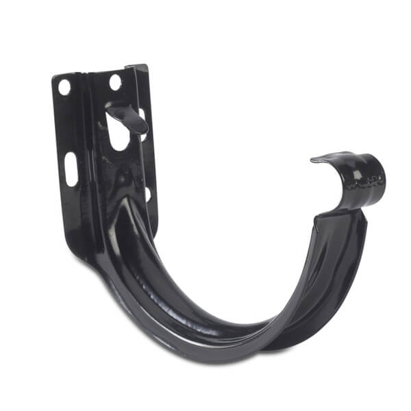 Steel Gutter Fascia Bracket - 135mm Black