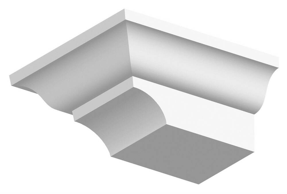 Dentil Block Exterior - 155mm x 75mm x 175mm White