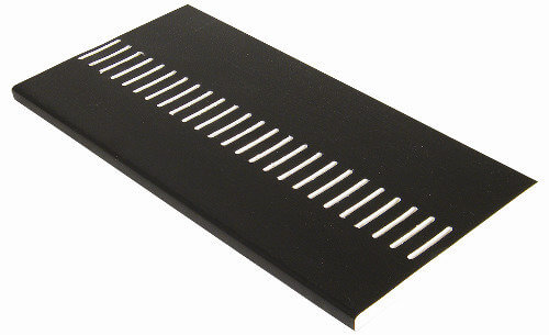 FloPlast Vented Soffit Board - 250mm x 10mm x 5mtr Black Ash Woodgrain