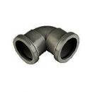 Floplast Grey Push Fit Waste Bend Knuckle - 90 Degree X 50Mm