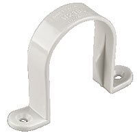 Floplast White Solvent Weld Waste Pipe Clip - 50Mm