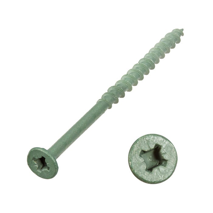 No8 - Decking Screw Countersunk - 2 1/2andquot; x 4.5mm x 60mm Net-Coat - Bag of 125
