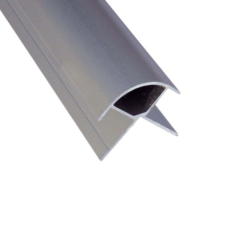 Laminate Wall Panel External Corner Trim - 2420mm Aluminium