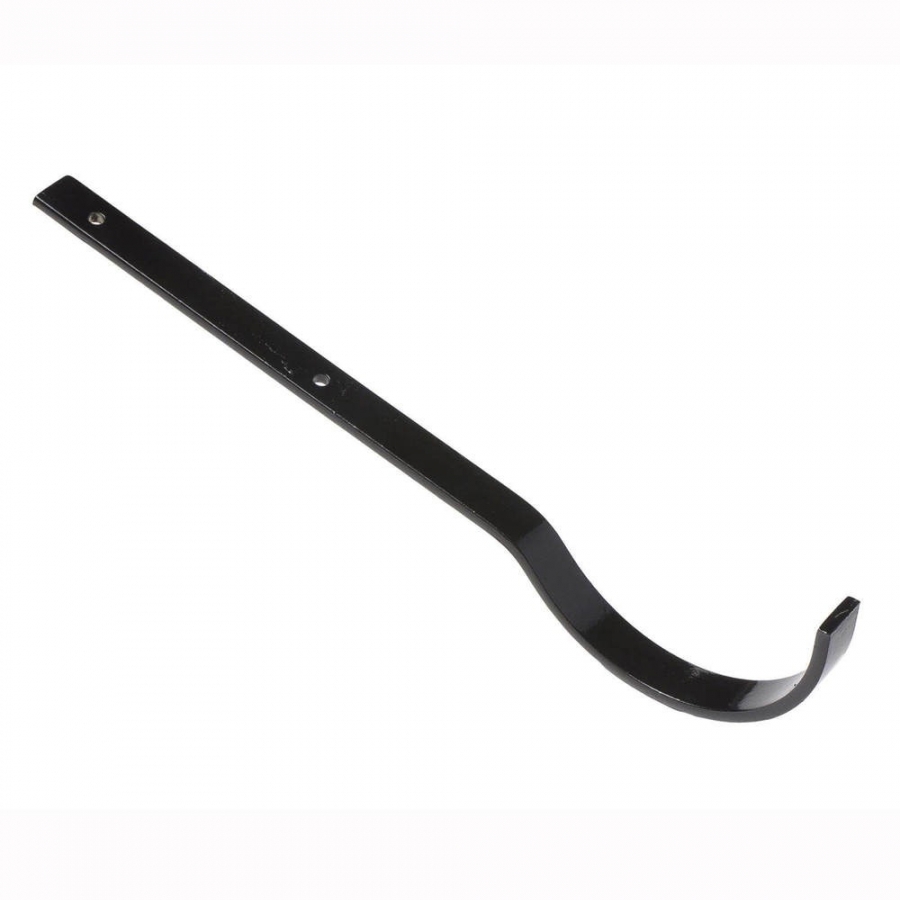 Cast Iron Half Round Gutter Top Rafter Bracket - 100mm Galvanised Black Painted