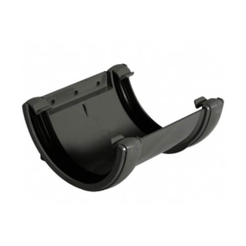 FloPlast Half Round Gutter Union Bracket - 112mm Anthracite Grey