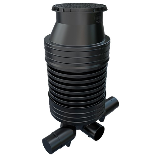 Inspection Chamber Set - 600mm Diameter x 1510mm Depth with 200mm Channel andamp; 200mm Inlets