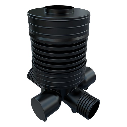 Inspection Chamber Set - 600mm Diameter x 1960mm Depth with 225mm Channel andamp; 225mm Inlets
