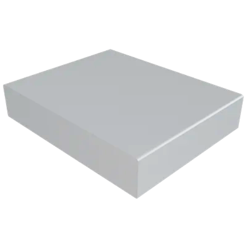 Aluminium Coping Stop End for 141-200mm Wall - 260mm Painted
