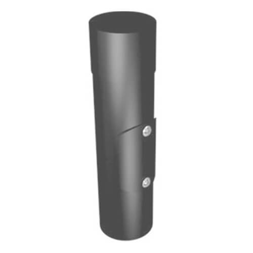 Arp Anthracite/Grey Aluminium Round Swaged Access Pipe - 76Mm Ppc Finish (7016 Matt)