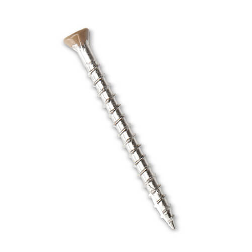 Composite Decking/Cladding Colour Coded Screw - 63mm Autumn/Spiced Oak - Pack of 100