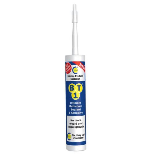 BT1 Bathroom Sealant andamp; Adhesive - White 290ml