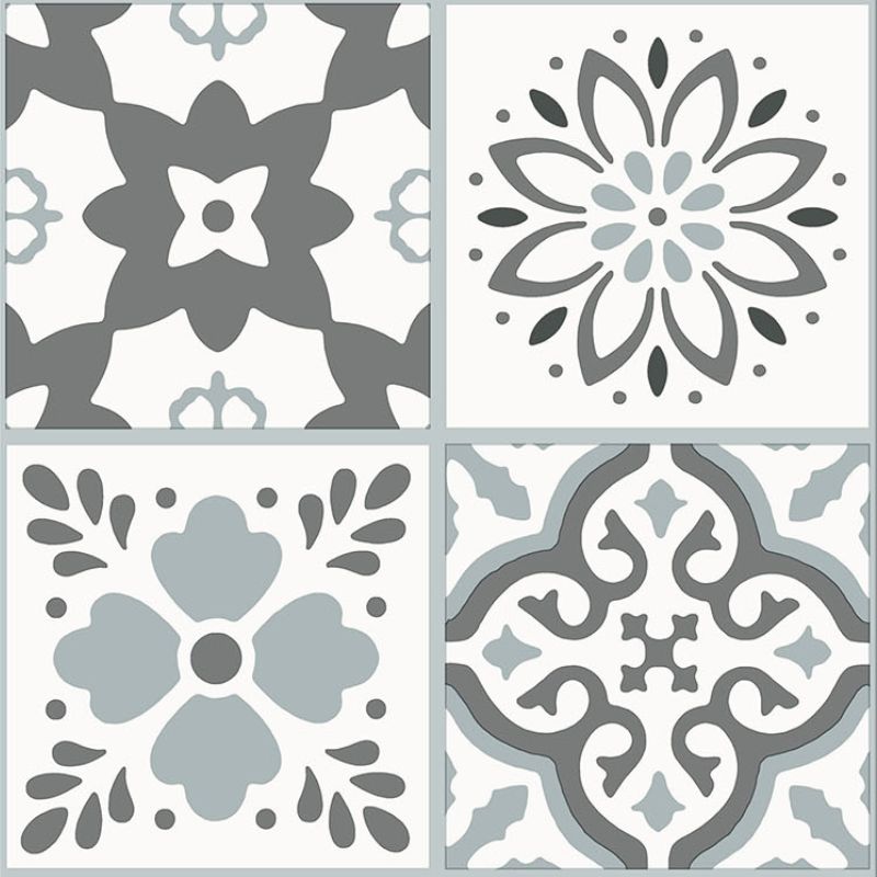 Guardian Click Vinyl Flooring Tiles - 305mm x 610mm Corfu Mosaic - Pack of 8