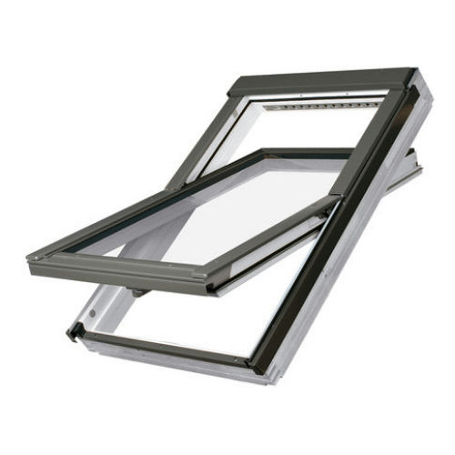 Polyurethane Centre Pivot Roof Window - 780mm x 1400mm Double Glazed White