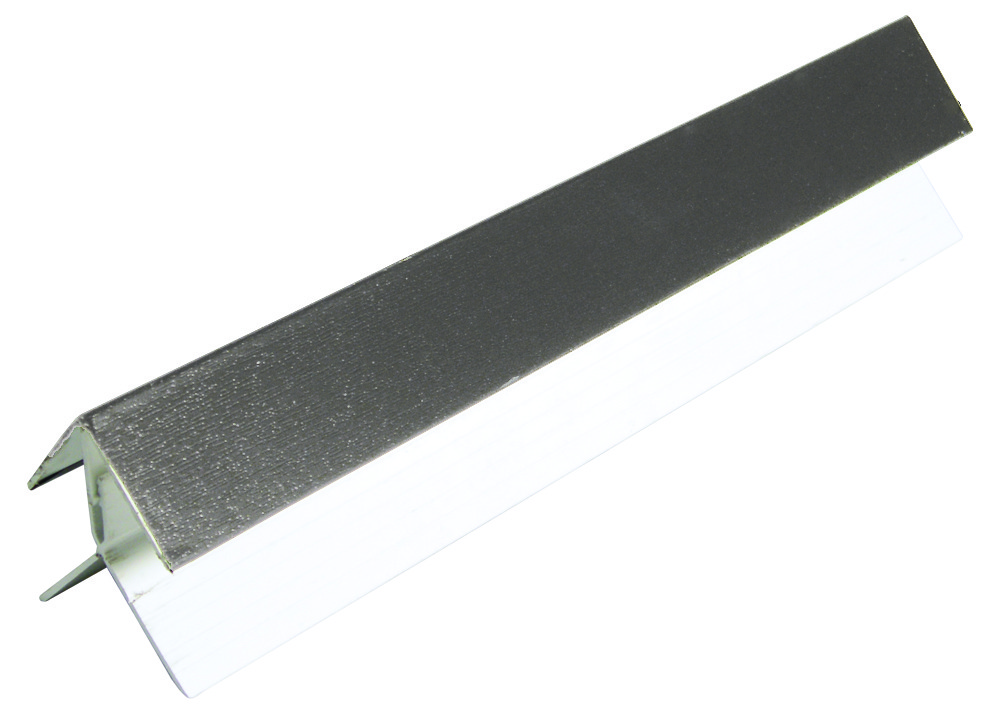 FloPlast Shiplap Cladding External Corner - 5mtr Black Ash Woodgrain