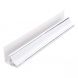 Wall/ Ceiling Cladding PVC Scotia Trim/ 2 Part Wall Ceiling Cove - 2700mm x 10mm White and Chrome