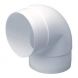 Easipipe Round Ventilation Duct Elbow - 90 Degree x 150mm