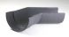 Cast Iron Deep Half Round Gutter Right Hand Angle - 135 Degree x 100mm Primed