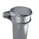 Cast Iron Round Eared Downpipe - Socket Both Ends - 100mm x 1829mm Primed