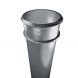 Cast Iron Round Non-Eared Downpipe - Socket On One End - 150mm x 1829mm Primed
