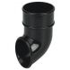 FloPlast Round Downpipe Shoe - 68mm Black