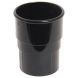 FloPlast Round Downpipe Socket - 68mm Black