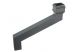 Cast Iron Square Downpipe Offset - 533mm Projection 75mm Primed