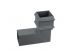 Cast Iron Square Downpipe Bend - 92.5 Degree x 100mm Primed