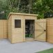 Tongue & Groove Pressure Treated Pent Shed - 7' x 5'