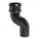 Cast Iron Round Downpipe Offset - 75mm Projection 75mm Black