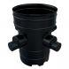 Catchpit Chamber Base - 450mm Diameter For 110mm Pipe with 110mm & 160mm Inlets