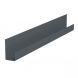 Fibre Cement Cladding Aluminium End Profile - 3mtr Anthracite Grey