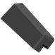 Replacement Fascia Double End Corner - 600mm Dark Grey Smooth