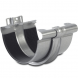 Steel Gutter Union with Bracket - 150mm Galvanised