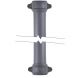 Cast Iron Round Eared Downpipe - Socket Both Ends - 65mm x 1829mm Primed