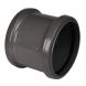 Ring Seal Soil Coupling Double Socket - 110mm Anthracite Grey