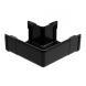 Square Gutter Large External Angle - 90 Degree x 135mm Black