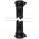 Cast Iron Round Eared Downpipe - Socket Both Ends - 75mm x 1829mm Black