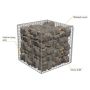 4mm Welded Wire Mesh Gabion Baskets - 2000mm x 1000mm x 300mm Galvanised
